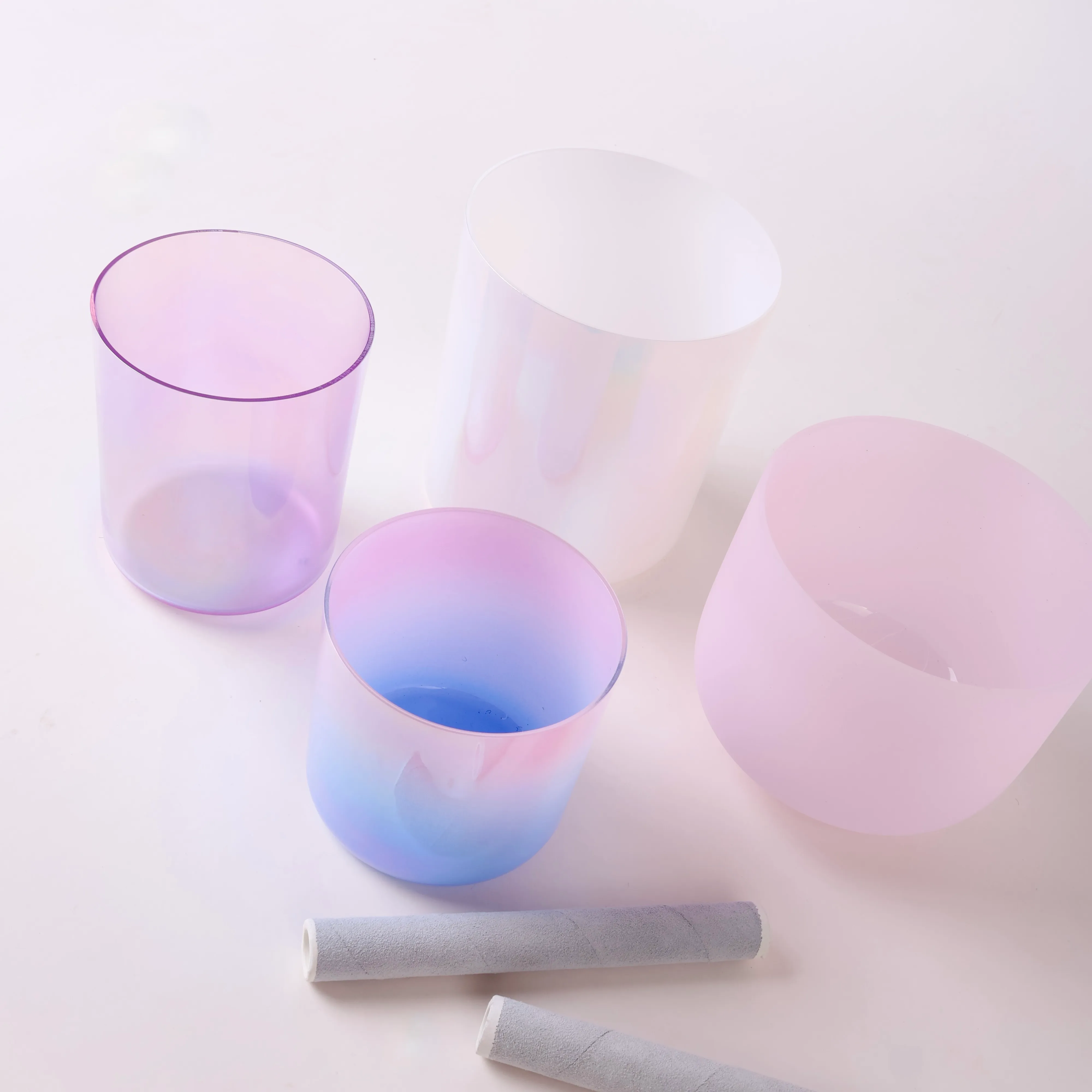 Design your Own - Frosted Crystal Singing Bowl - 4th Octave - alternate view